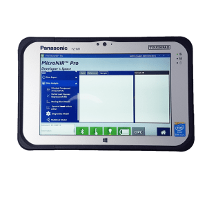 tablette du micronir montrant le logiciel