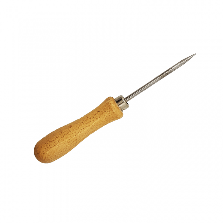 Lot De 2 Poinçons Avec Manche En Bois - Outil De Poinçonnage